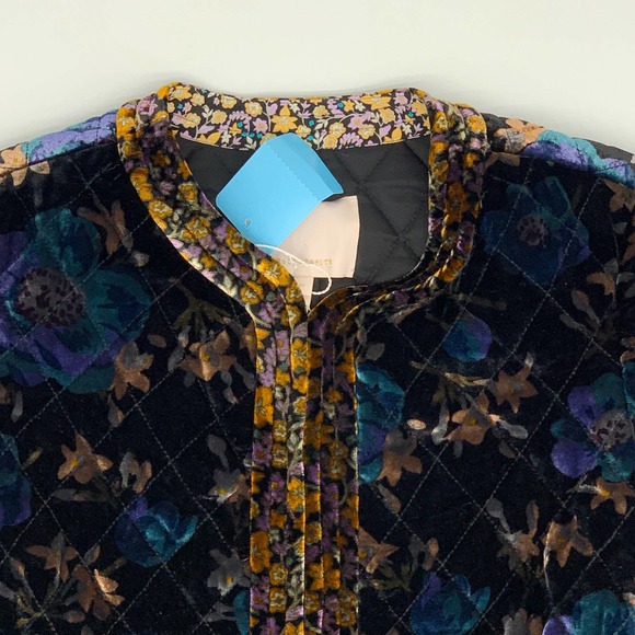 Rebecca Taylor Solstice Floral Velvet Jacket M NWT - Picture 9 of 12